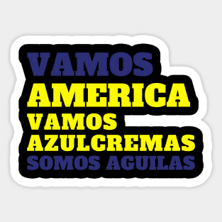 Vamos Azulcremas Sticker